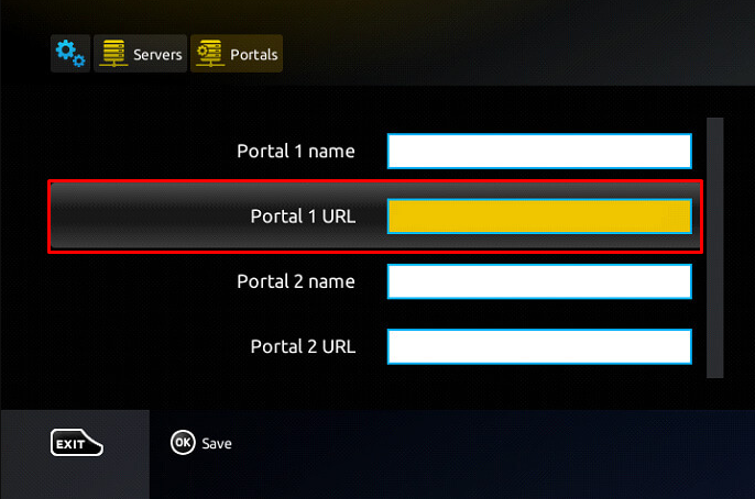 Enter the Portal URL to stream IPTV on MAG