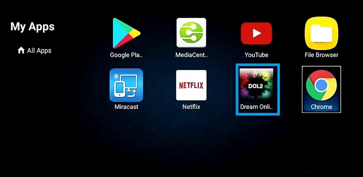 Open the Dream Online app to stream the Xtreme HD IPTV