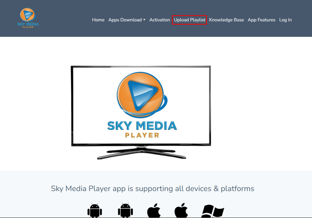 Visit the Sky Media Player website