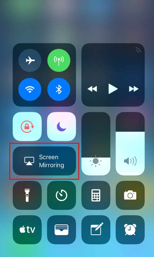 Tap the screen mirroring icon to stream IPTV Smarters on Hisense TV