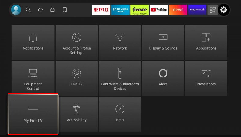 Choose My Fire TV to sideload Televizo IPTV