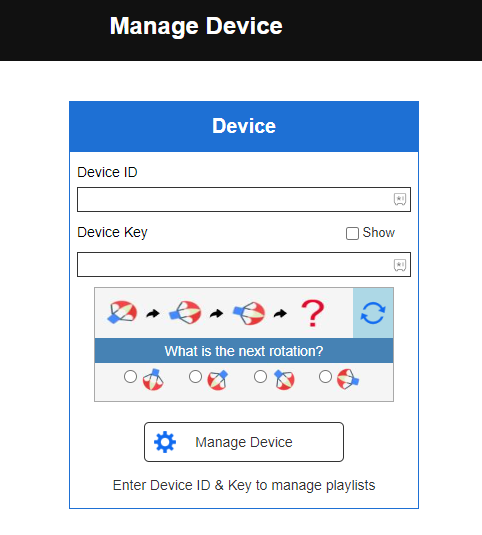 Click on Manage Device option to stream Trendyscreen IPTV