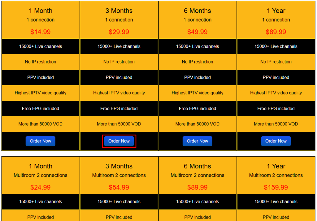 Subscribe to the Yeah IPTV